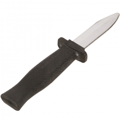 Cuchillo Retráctil Negro y Plata 19 cm