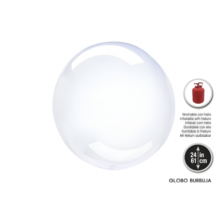 Globo Burbuja Transparente...