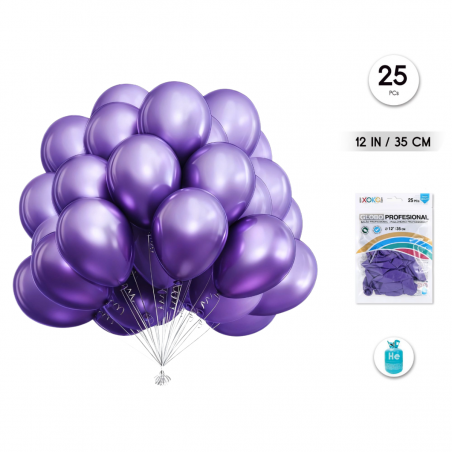 Globos Perla Lila Látex 35...