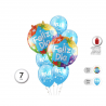 Set Azul Feliz Día 7 Globos