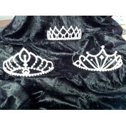 TIARA PLATA METAL CON BRILLANTES