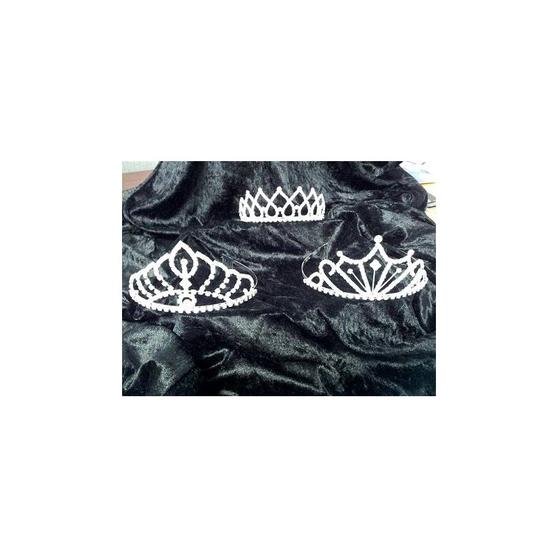 TIARA PLATA METAL CON BRILLANTES