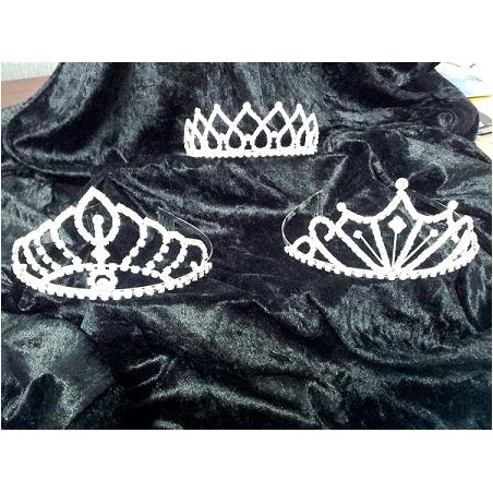 TIARA PLATA METAL CON...