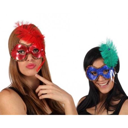 ANTIFAZ CON PLUMA VENECIANO