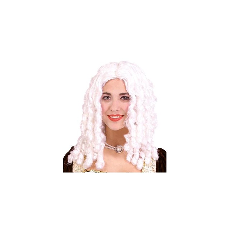 Peluca de Epoca Blanca Mujer