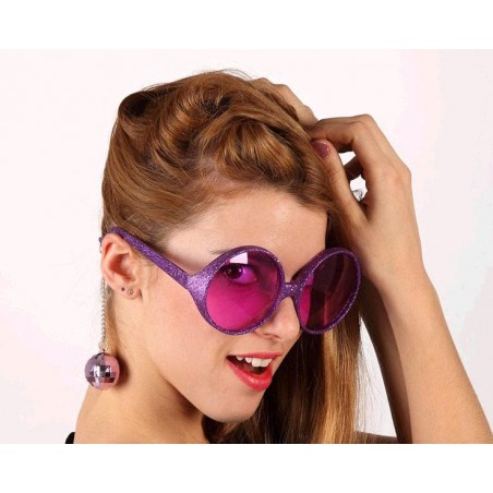GAFAS PURPURINA CON BOLAS...