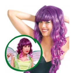 PELUCA VIOLETA MECHAS FLEQUILLO