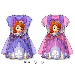 Disfraz de Princesa Disney Manga Corta para niña