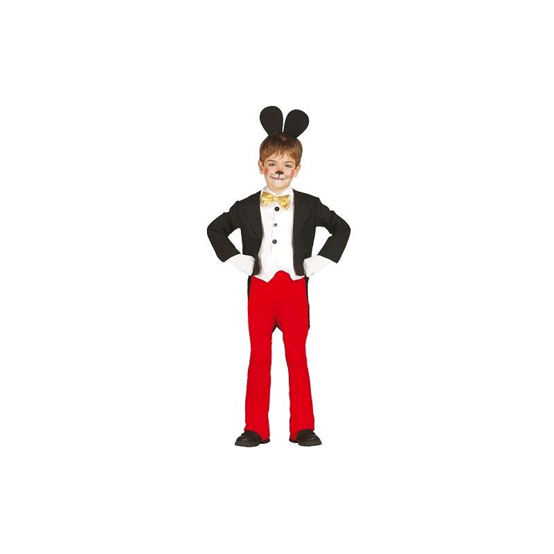 Disfraz Ratoncito Infantil con Chaqueta y Diadema - Diversión Clásica para 3-9 Años