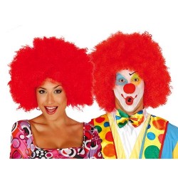 PELUCA AFRO ROJA PAYASO