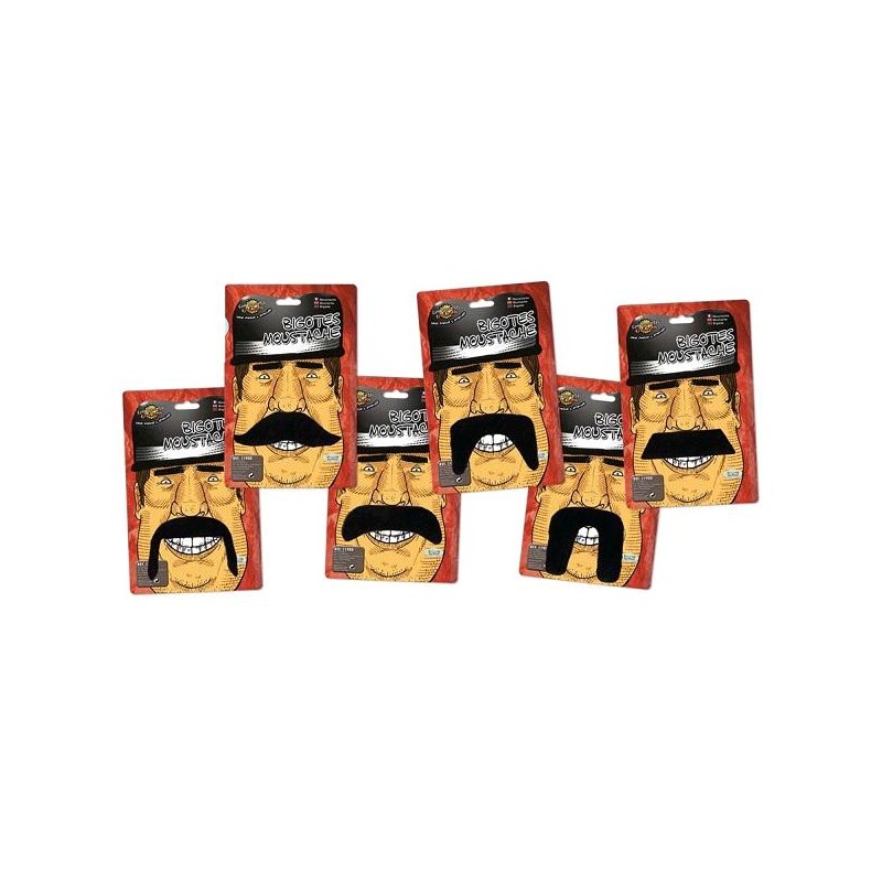 BIGOTES SURTIDOS COLOR NEGRO