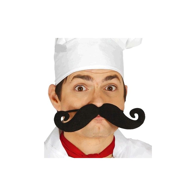 BIGOTE GIGANTE DE PUNTAS CURVAS