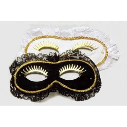 ANTIFAZ PUNTILLA BLANCO-NEGRO