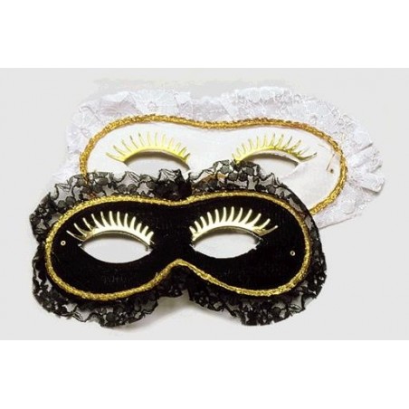 ANTIFAZ PUNTILLA BLANCO-NEGRO