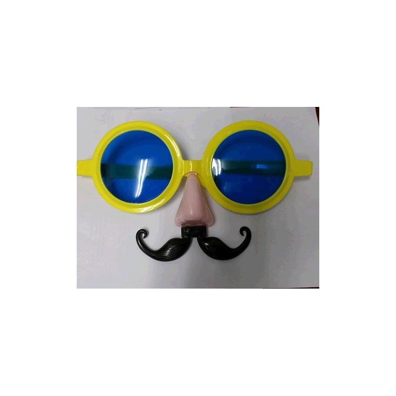 GAFAS GRANDES CON NARIZ Y BIGOTE