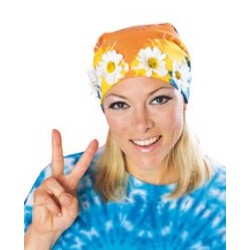 BANDANA HIPPIE CON FLORES