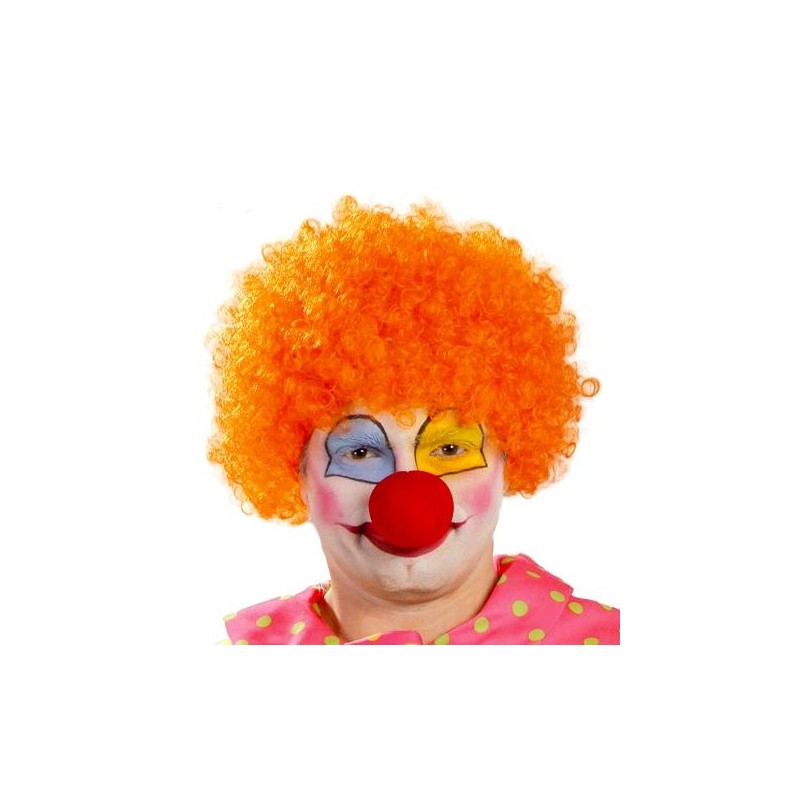 Peluca de Rizos Naranja