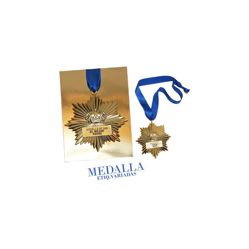 MEDALLA DE ORO AL MEJOR PADRE