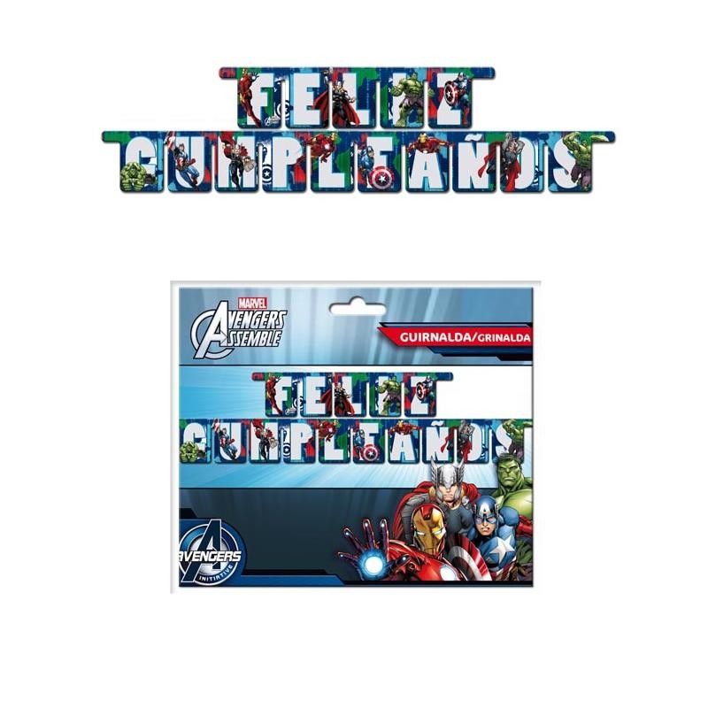 GUIRNALDA VENGADORES FELIZ CUMPLEAÑOS