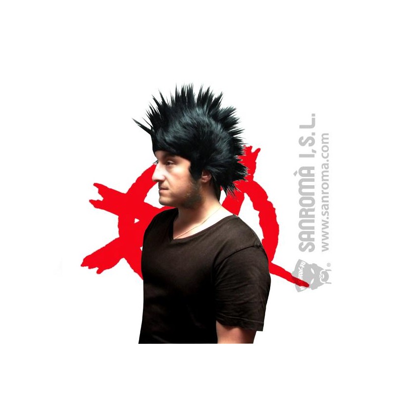 PELUCA PUNKY NEGRA