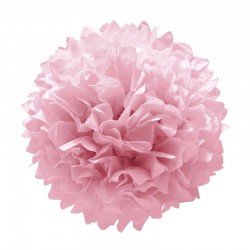 Pompon Rosa Colgante