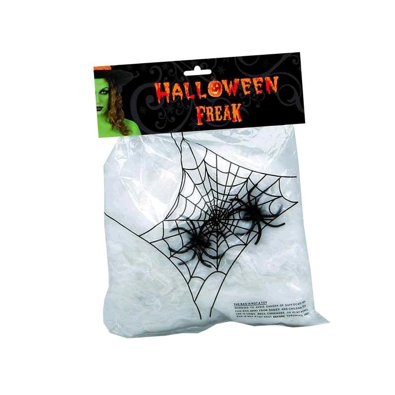 TELARAÑA  BLANCA 40GR + 2 ARAÑAS