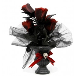 MACETA CON ROSAS PARA TUMBA