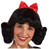 PELUCA MORENA CON LAZO ROJO(BLANNIEVES)