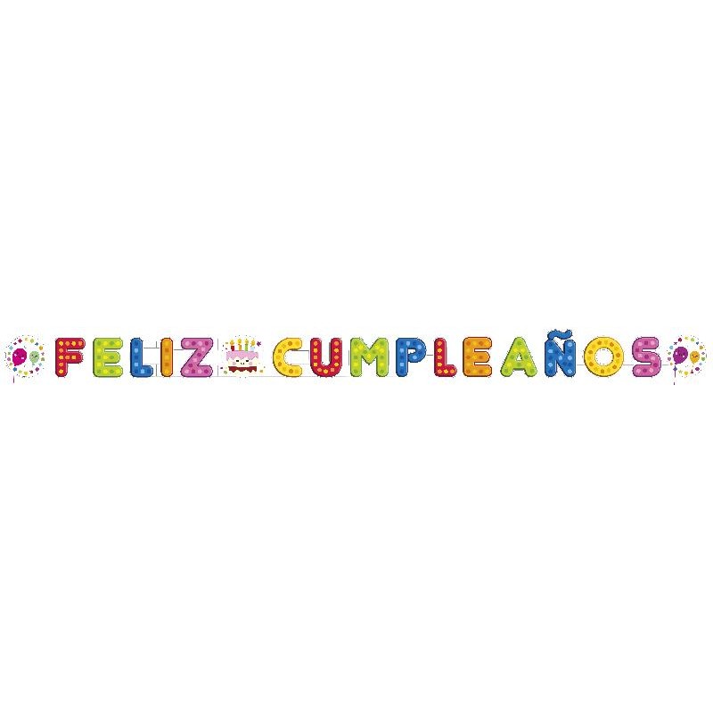 Guirnalda Feliz Cumpleaños Plegable