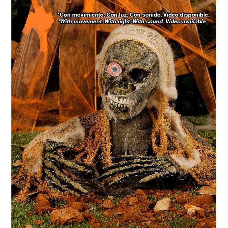 ESQUELETO CEMENTERIO LUZ/SON./MOV.