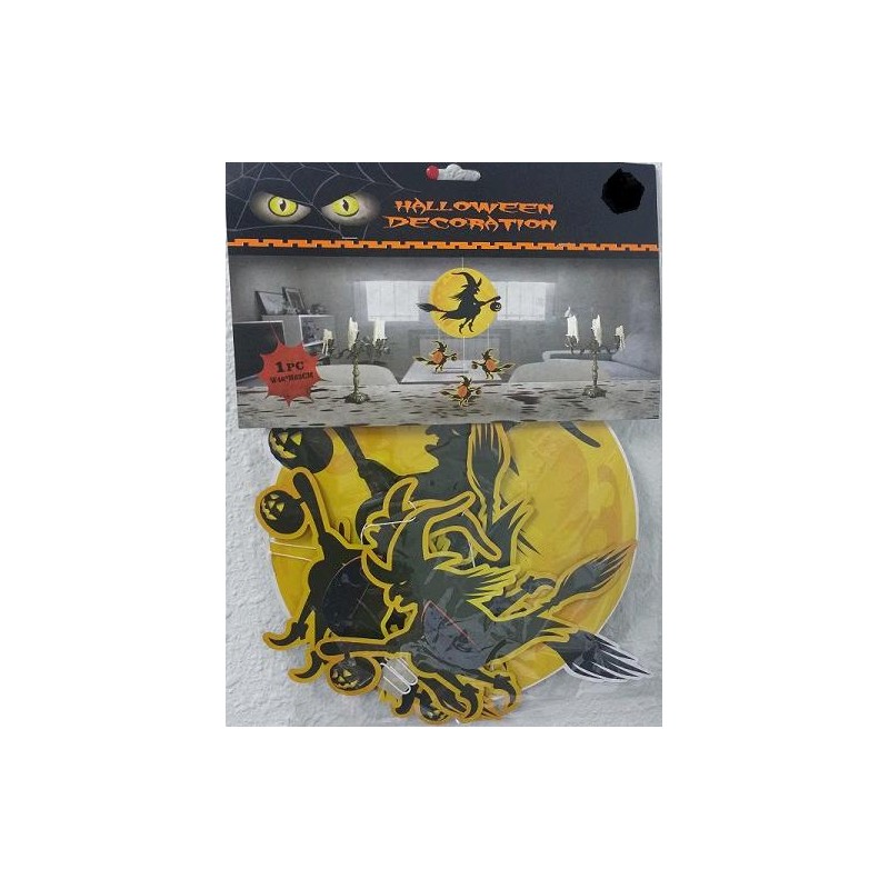 COLGANTE BRUJAS CARTON DECO.