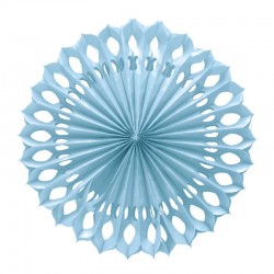 Abanico Colgante Azul 50 cm.