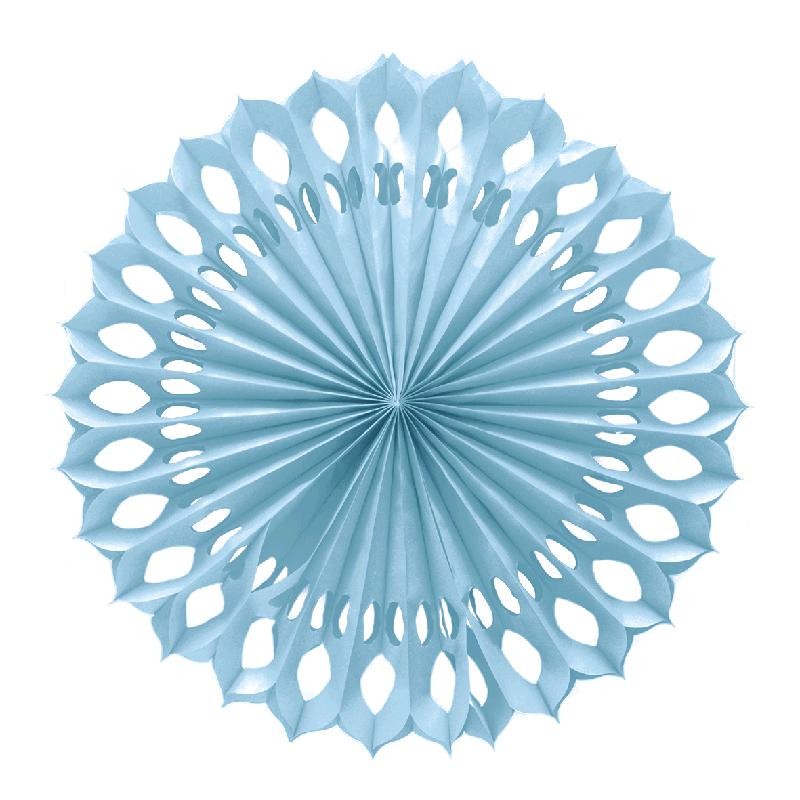 Abanico Colgante Azul 50 cm.