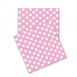 Servilletas Rosas Lunares  20 un.