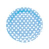 Platos Azul Lunares 8 un.