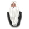 Peluca y Barba de Mago Blanca