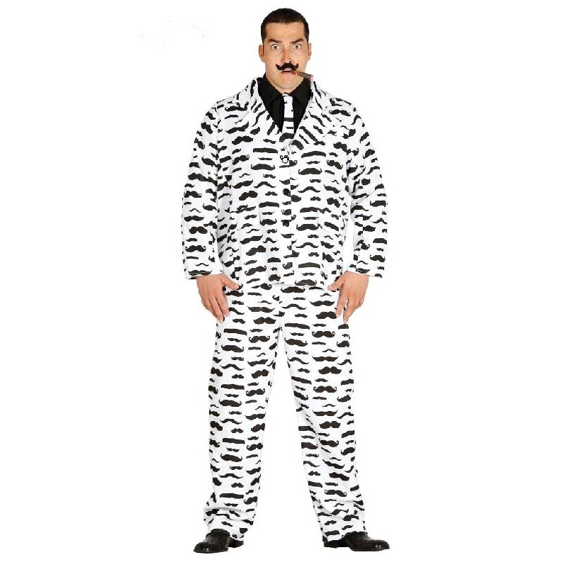Disfraz de Suit Moustache para hombre