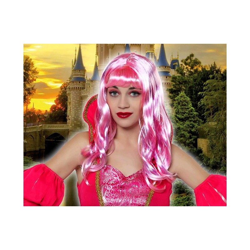 Peluca Fucsia Larga