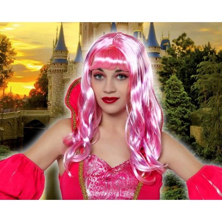 Peluca Fucsia Larga