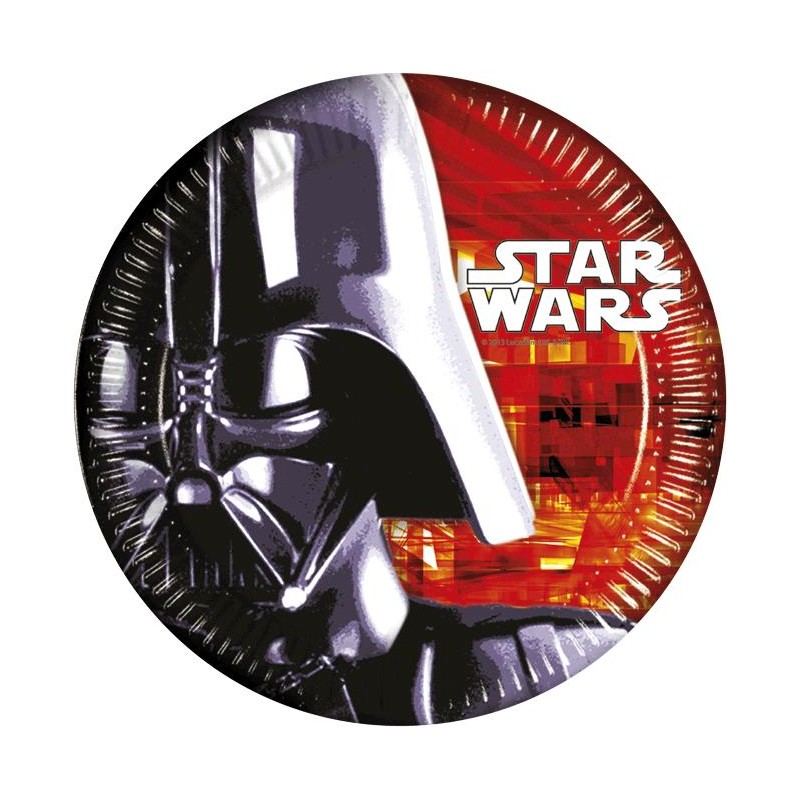 Platos de Star Wars 8 un de 23 cm.