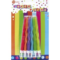 Blister de Velas Espirales 12 un.