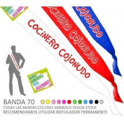 Banda Cocinero Cojonudo 70 mm.